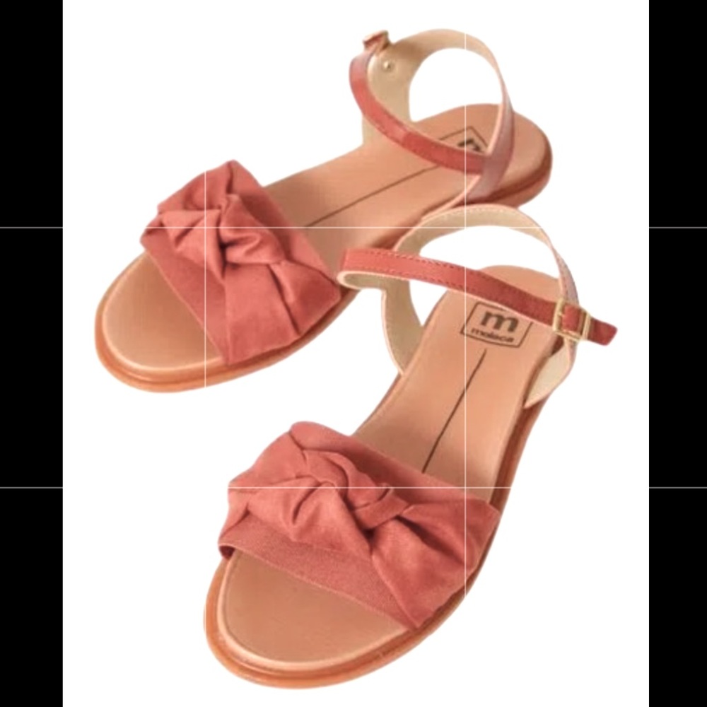 Moleca Women's Flat Sandal Coral - Picture 2 of 3